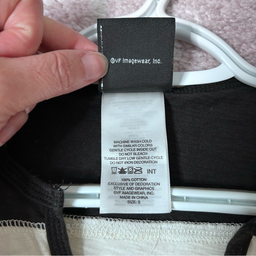 2013 Harley Davidson Black Cream Embroidered Logo Graphic Long Sleeve Tee Small - Picture 4 of 13